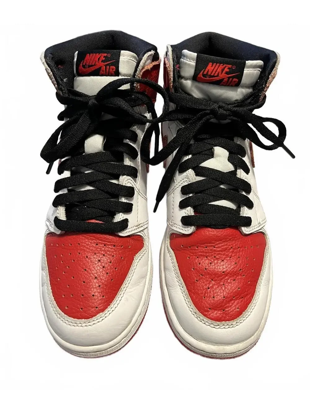 Nike Air Jordan 1 Retro High OG Heritage Red White Sneaker 6Y / Women's 7.5